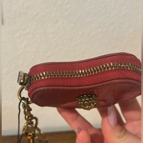 Kurt Geiger Red Heart Bag Charm/Key Holder/Coin Pouch - Picture 6 of 7